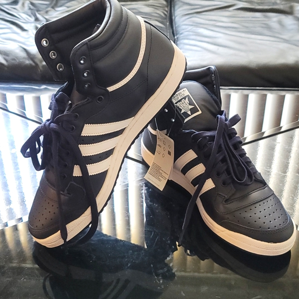 Adidas Top Tens Sz 11 Blue Ink
